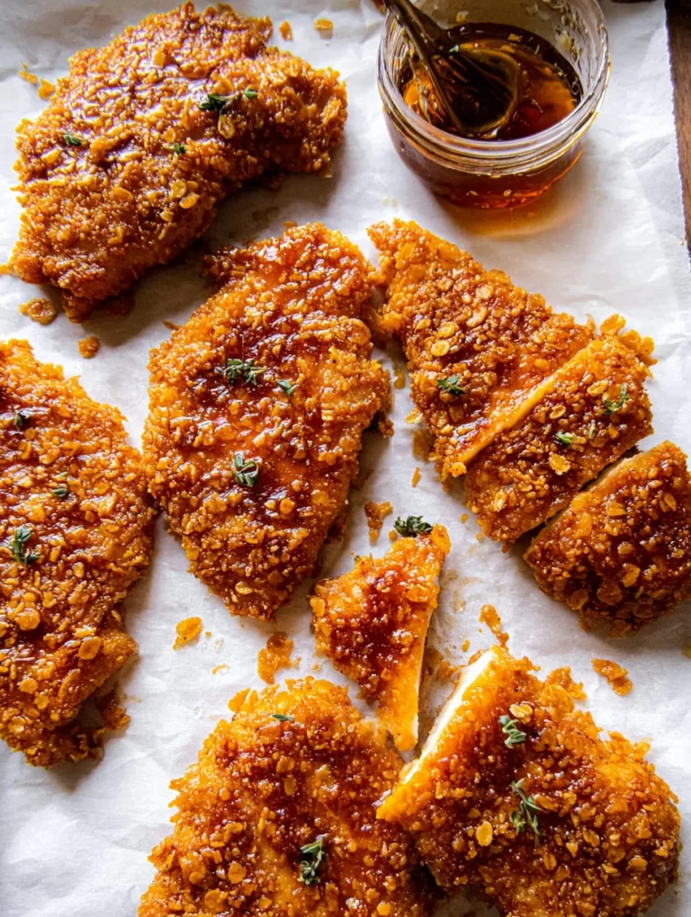 Baked Crunchy Hot Honey Chicken