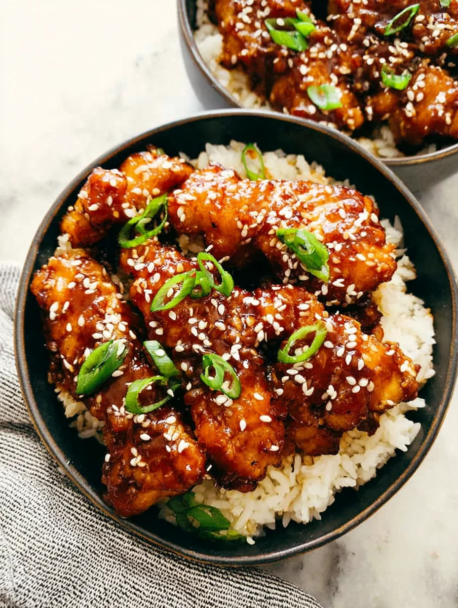 Baked Honey Sesame Chicken