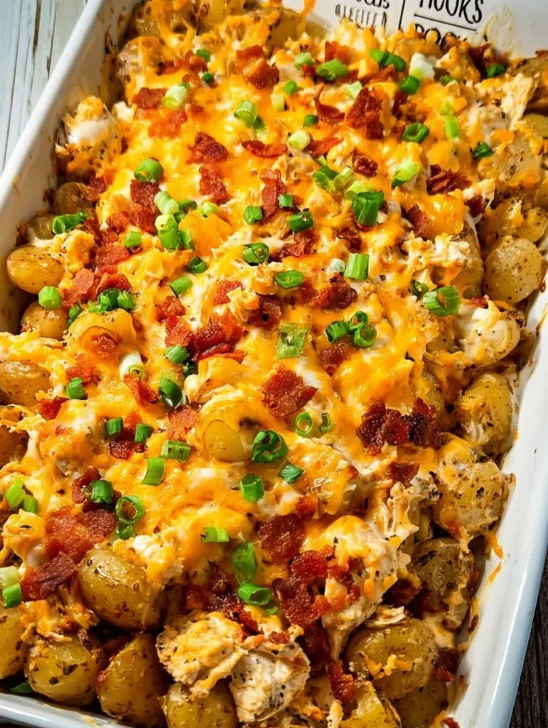 Chicken Bacon Ranch Casserole with Potatoes