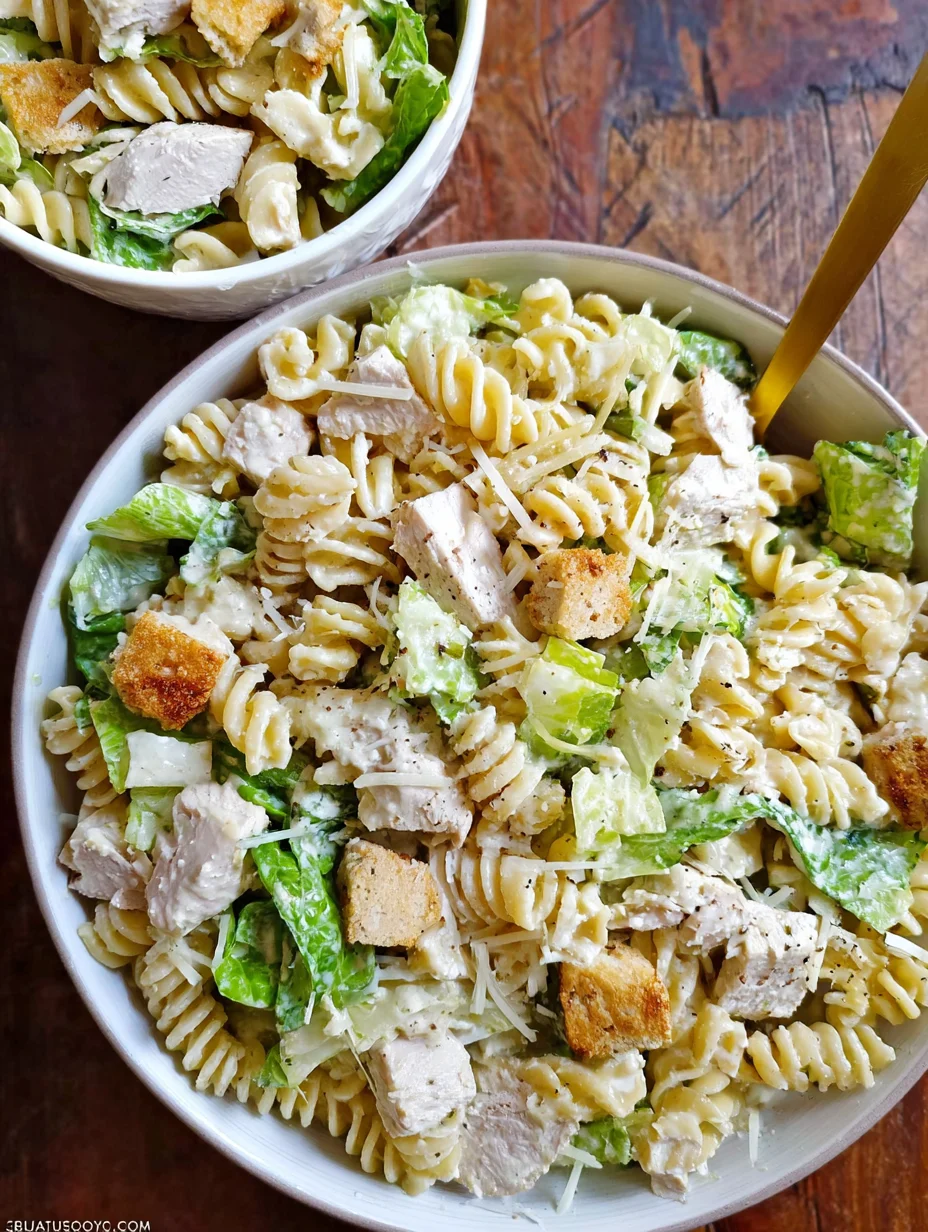 Chicken Caesar Pasta Salad