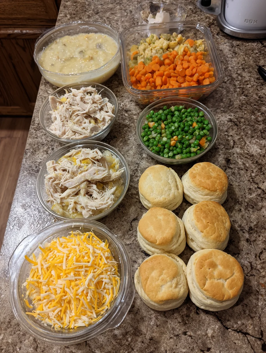 Chicken Pot Pie with Biscuits