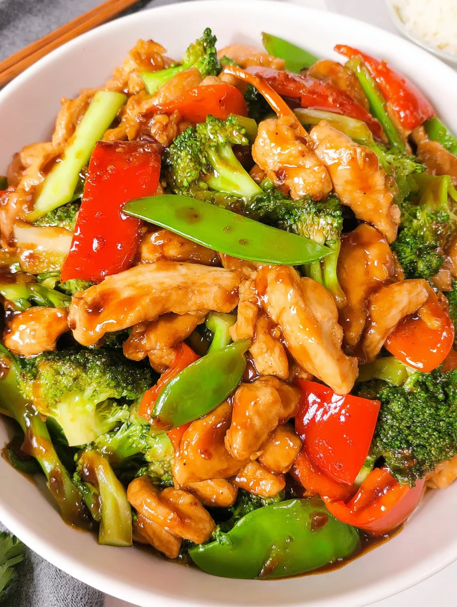 Chicken with Mixed Vegetable Stir Fry