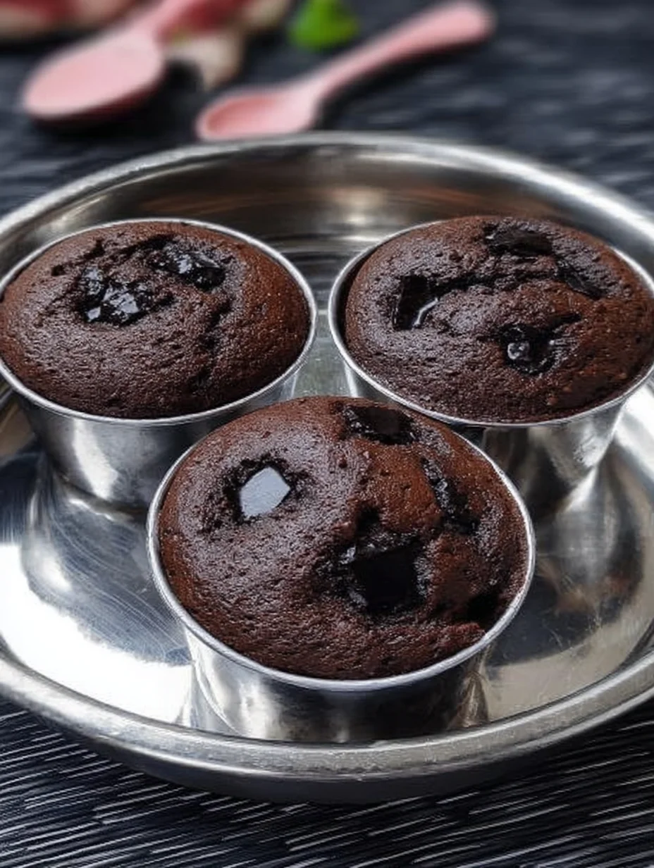 chocolate cup cake recipe in katori