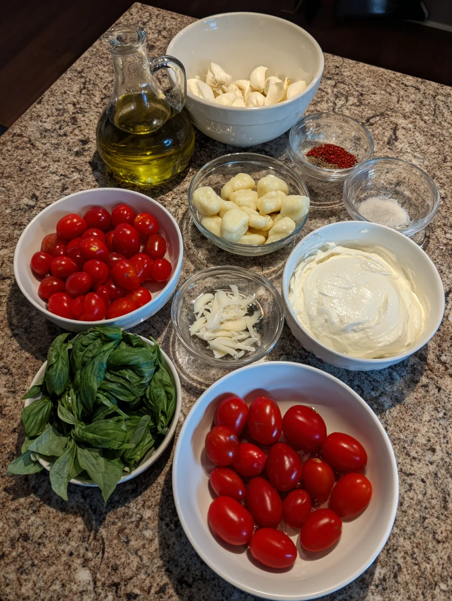 Creamy Tomato Gnocchi with Burrata