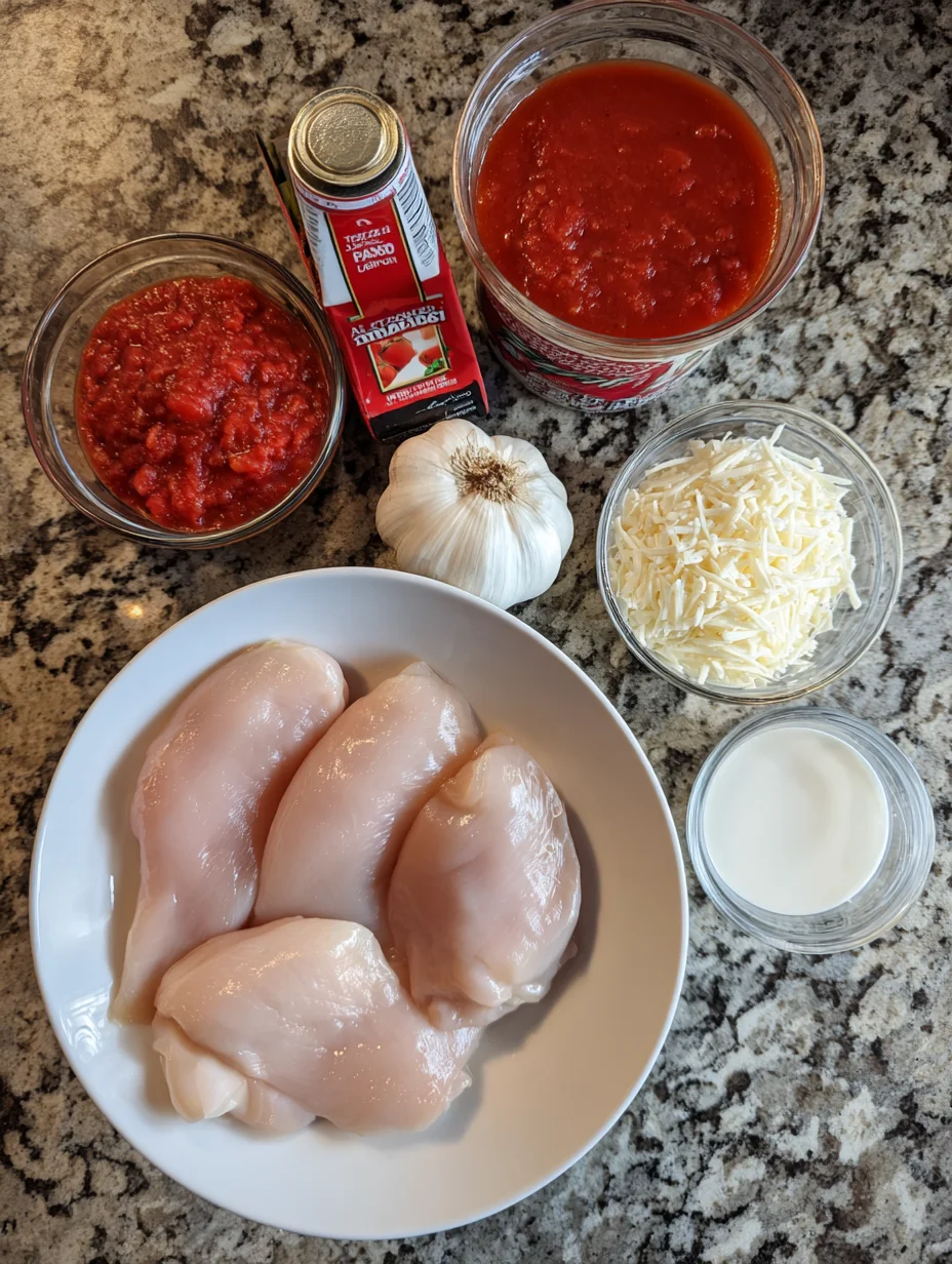 Crockpot Chicken Parmesan Soup