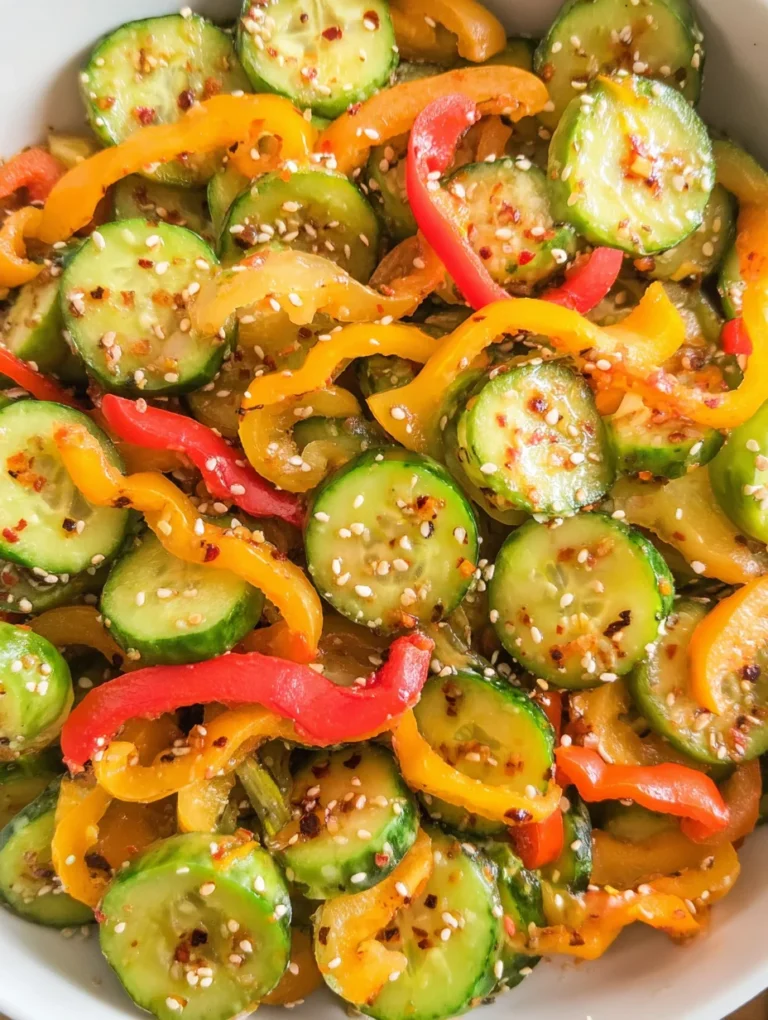 Cucumber & Pepper Salad