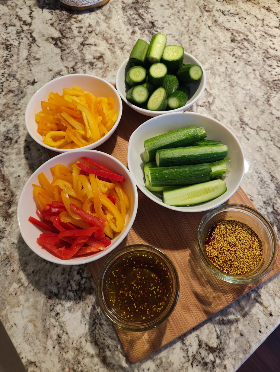 Cucumber & Pepper Salad