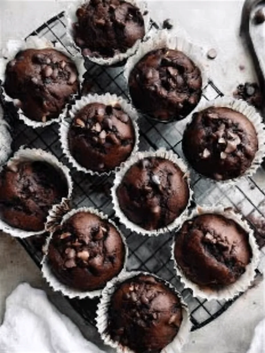 Double Chocolate Espresso Muffins