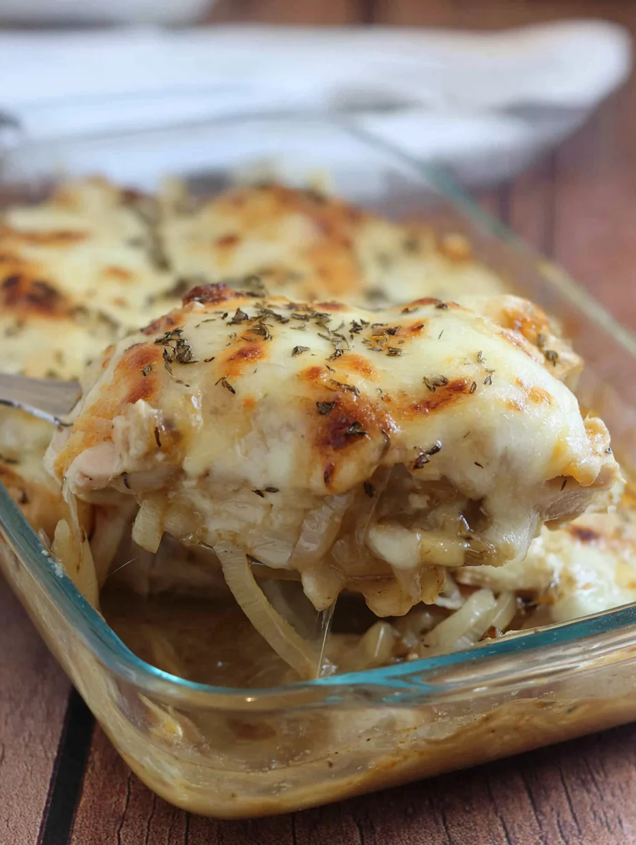 French Onion Chicken Bake