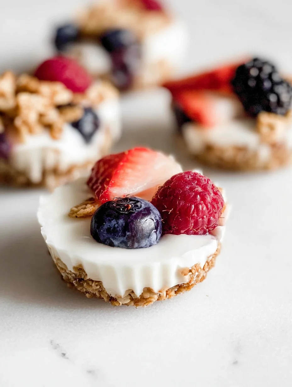 Frozen Yogurt Granola Cups