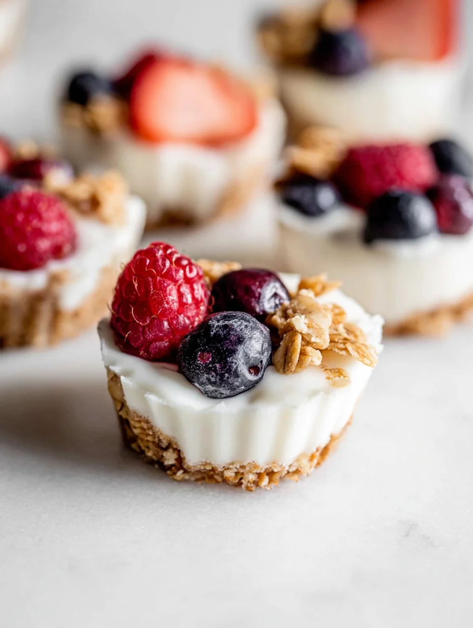 Frozen Yogurt Granola Cups