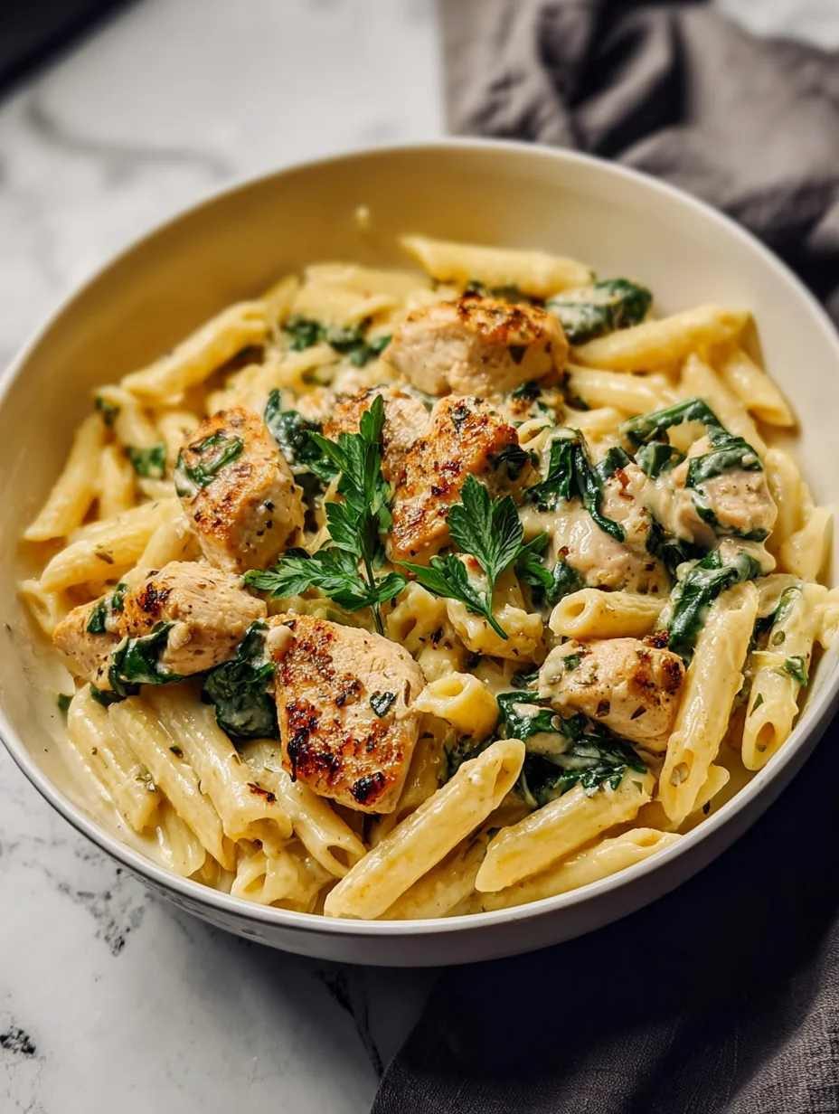 Garlic Parmesan Chicken Pasta