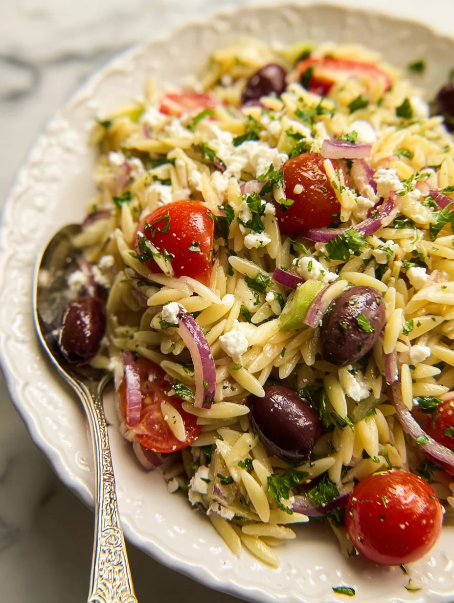 Greek Orzo Pasta Salad