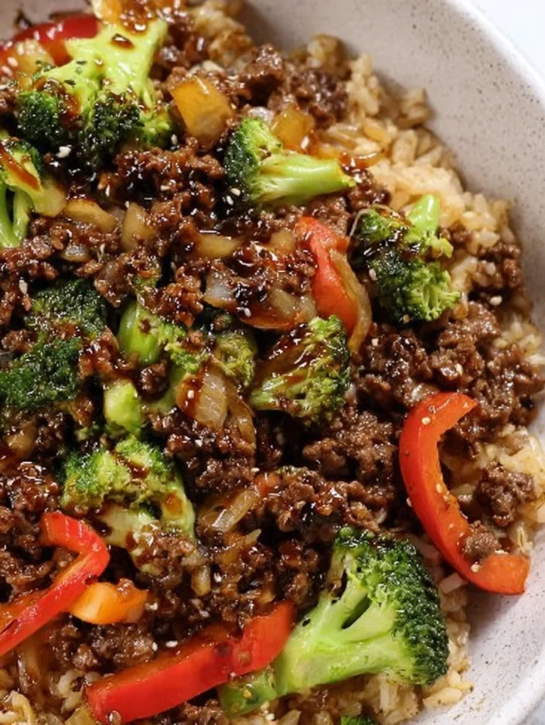 Ground Beef and Broccoli