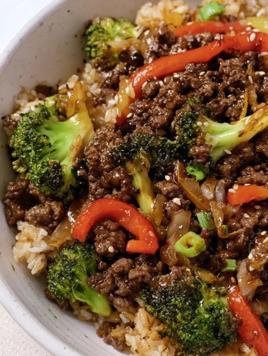 Ground Beef and Broccoli