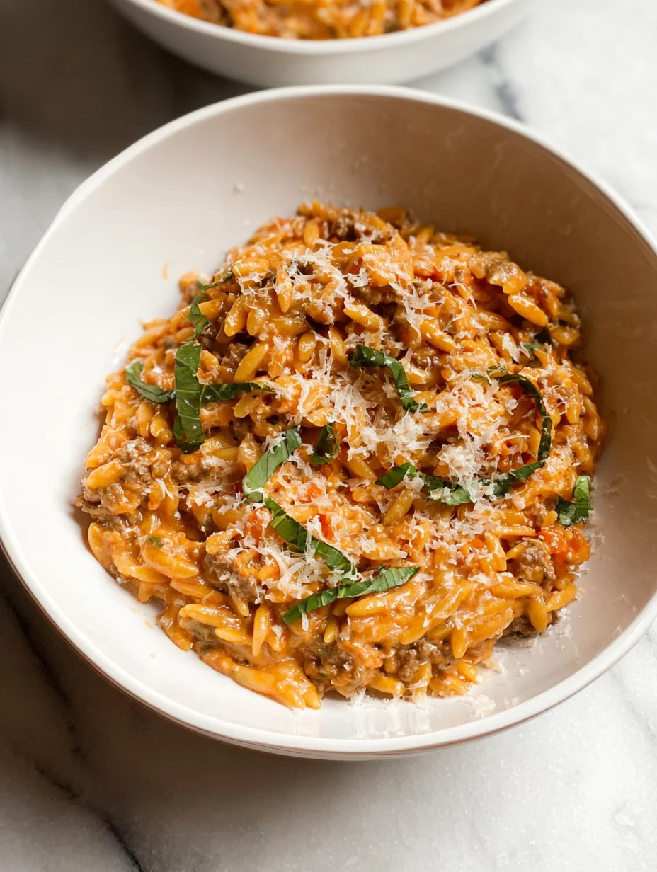 Ground Beef Orzo