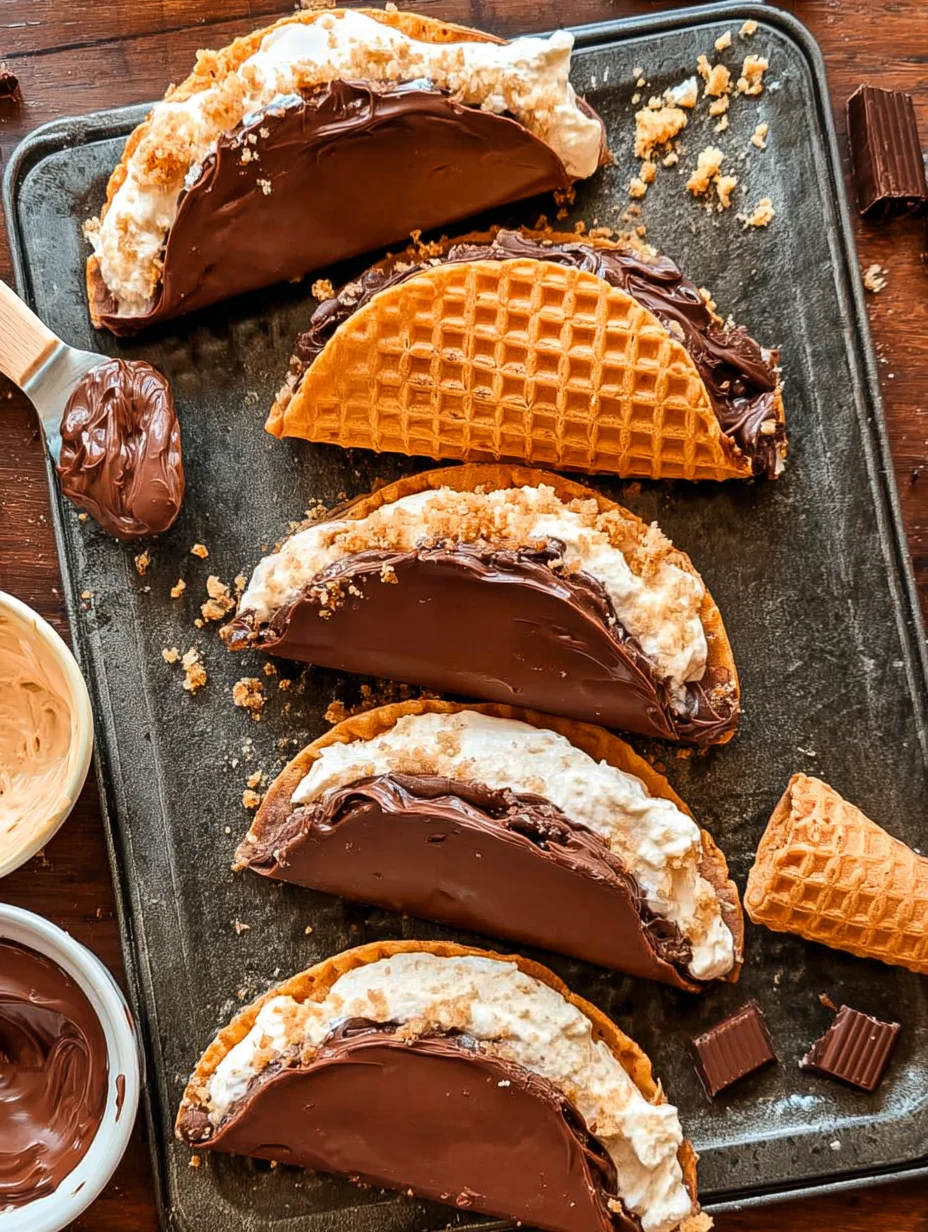 Homemade Choco Tacos