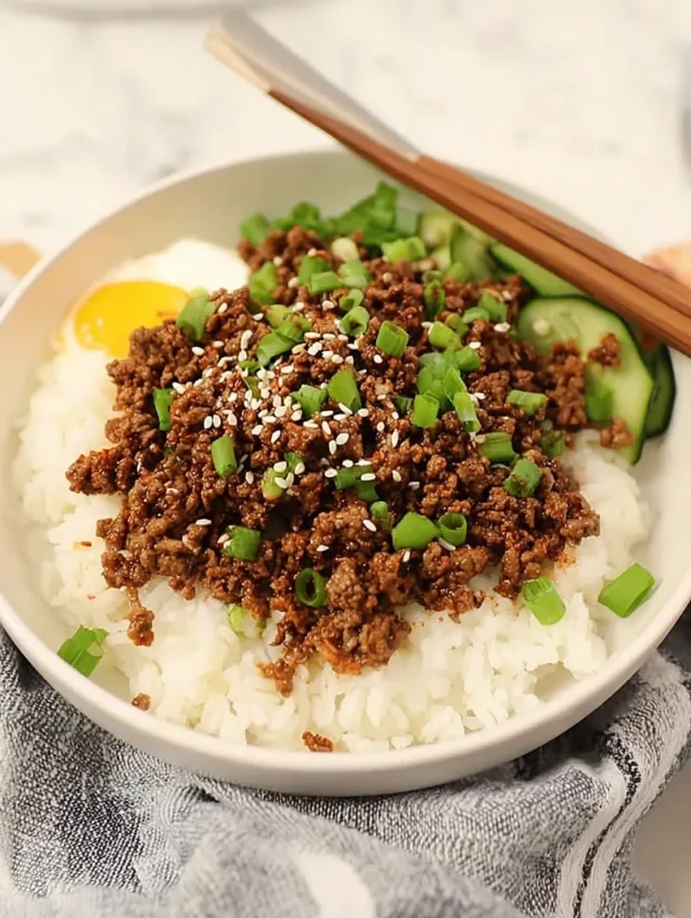 Korean Ground Beef Bowl