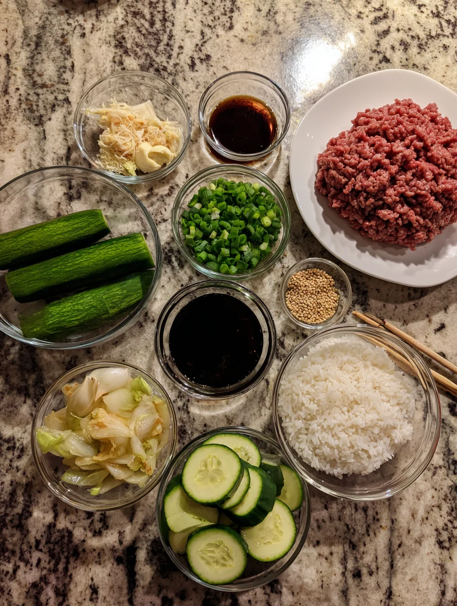 Korean Ground Beef Bowl