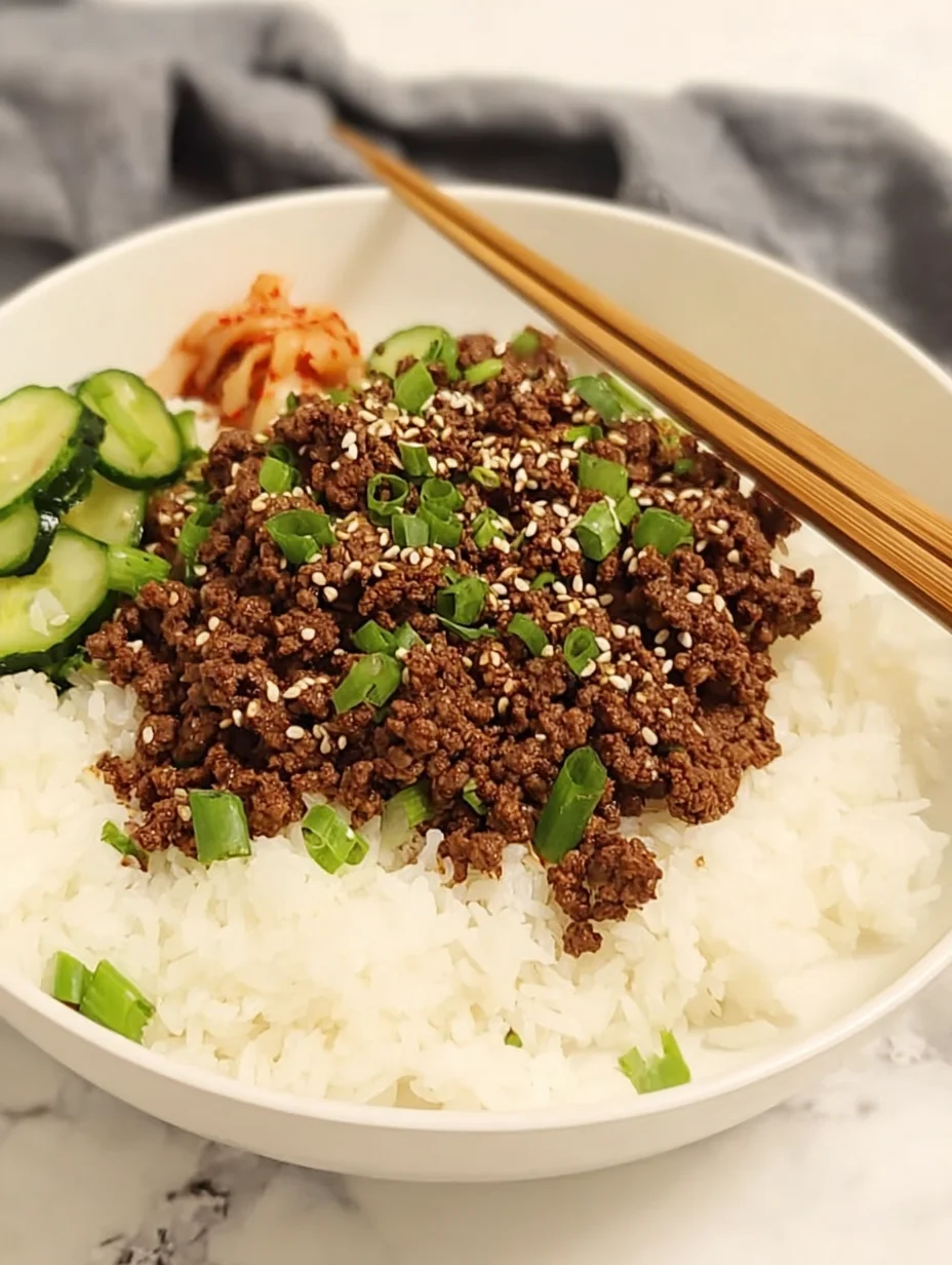Korean Ground Beef Bowl