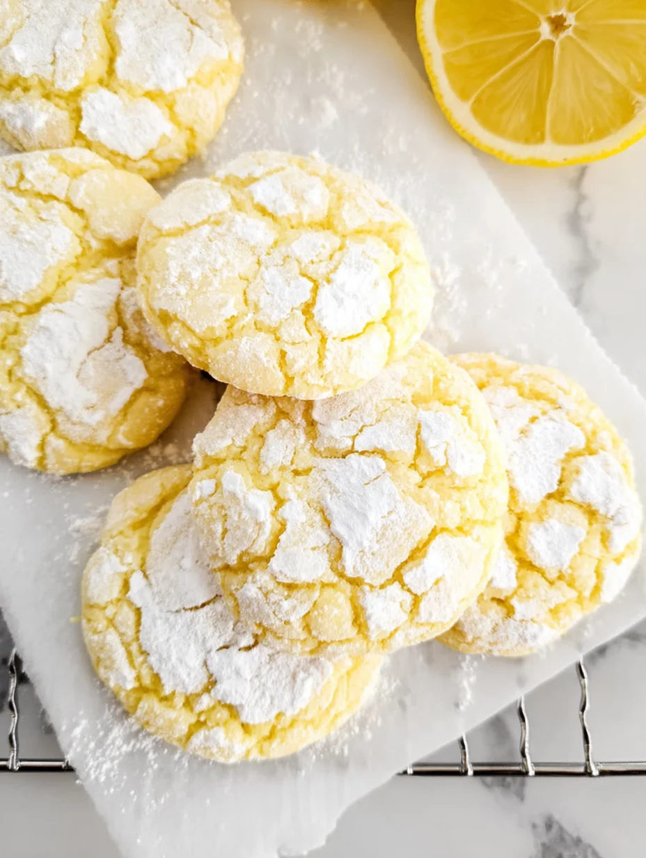 Lemon Crinkle Cookies