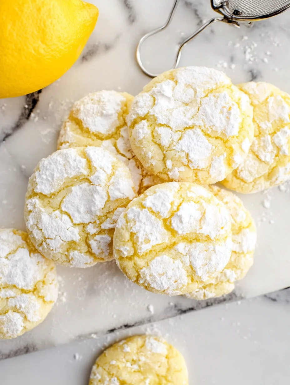 Lemon Crinkle Cookies
