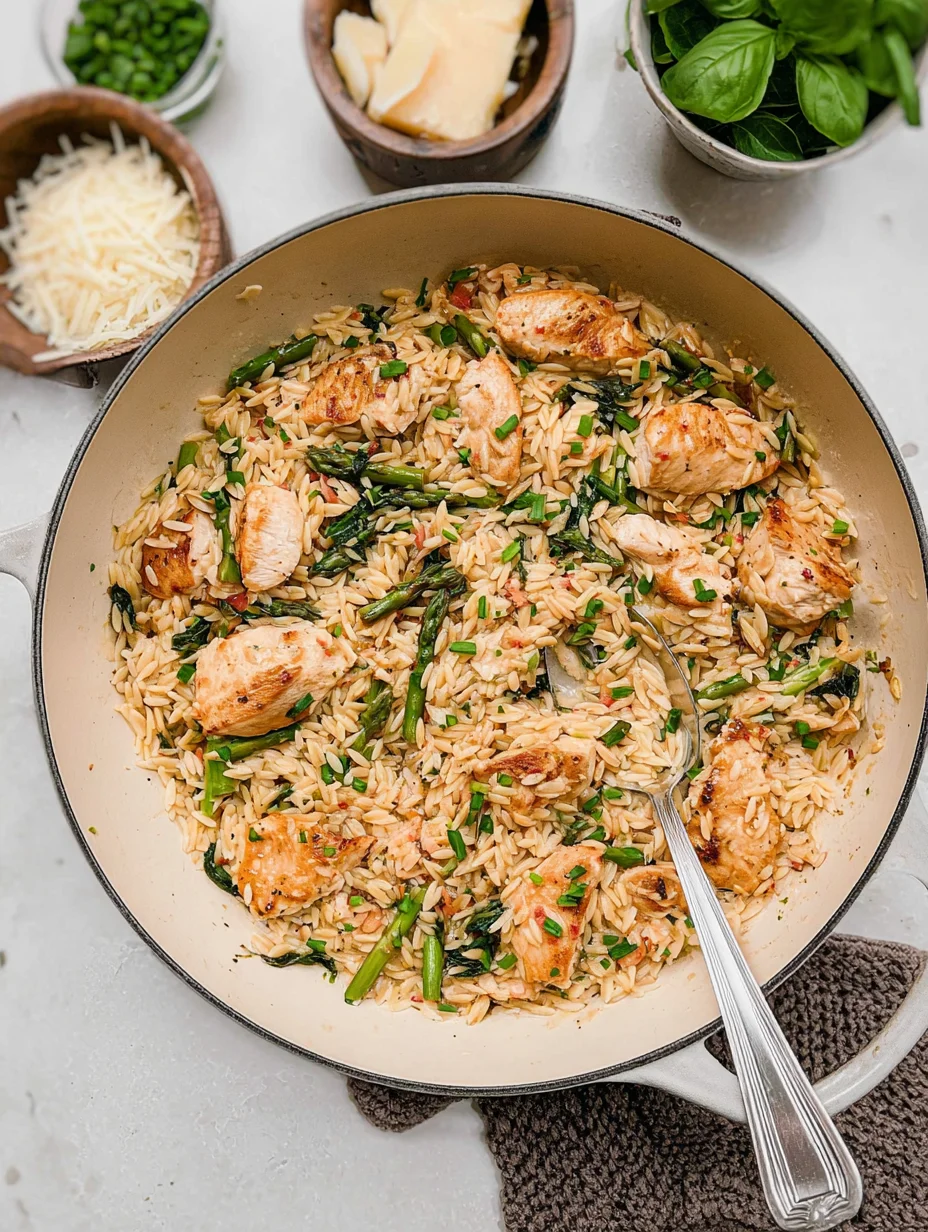 One Pot Chicken Orzo