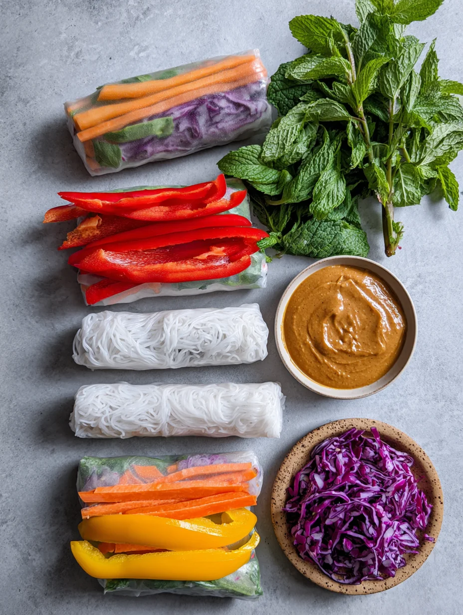 Rainbow Spring Rolls