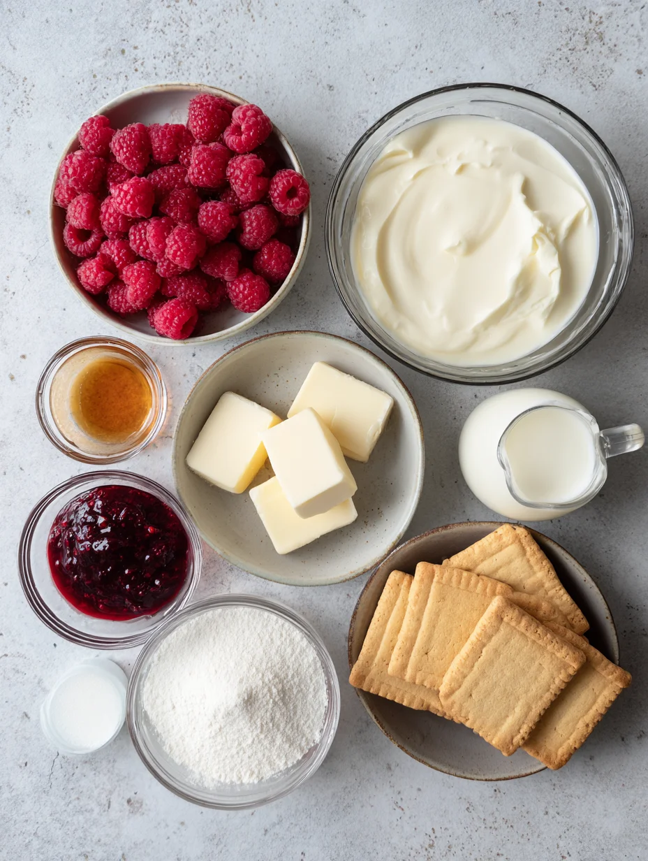 Raspberry cheesecake