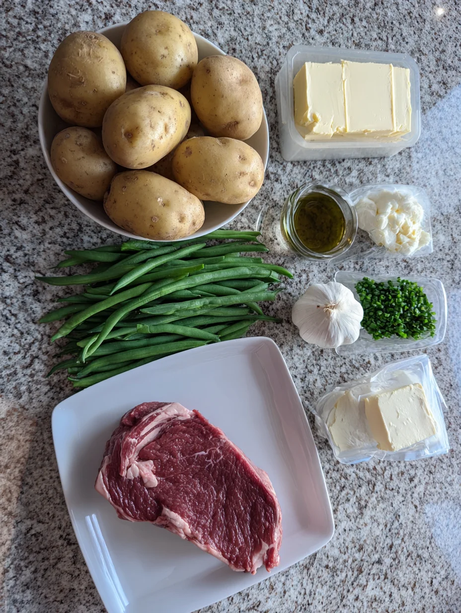 Ribeye and Roasted Garlic Pan Sauce