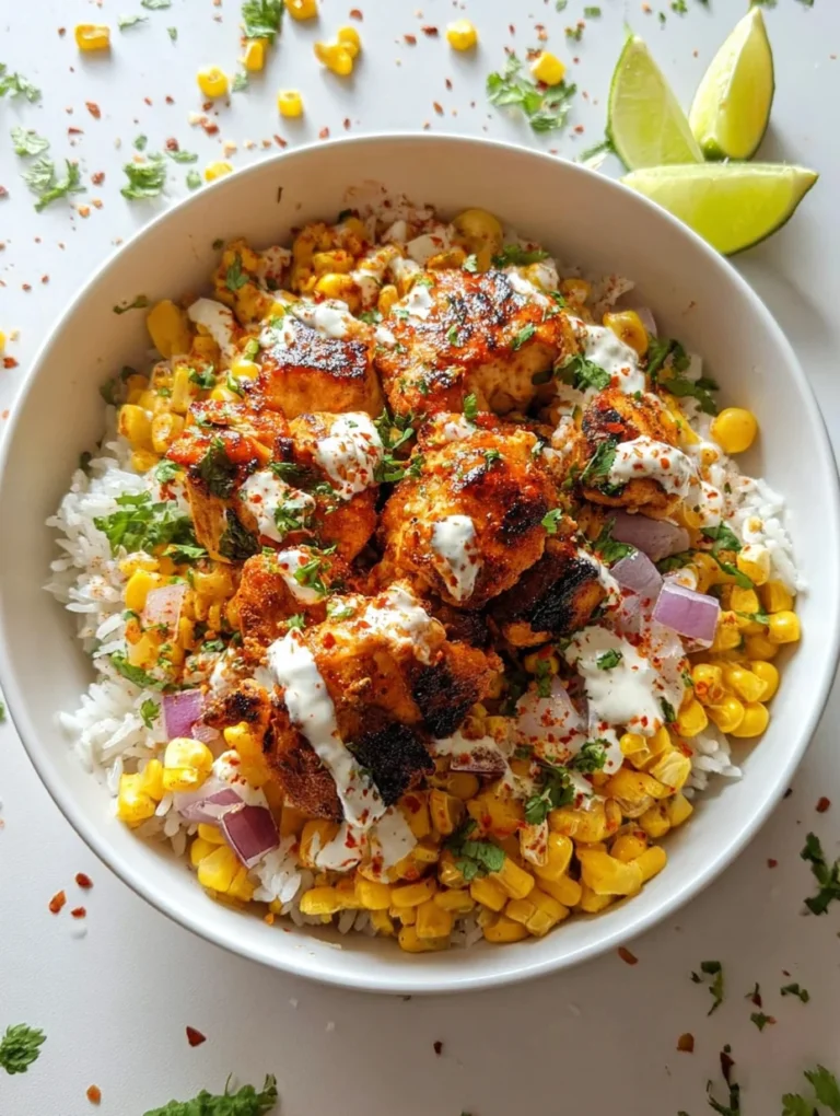 Street Corn Chicken Rice Bowl