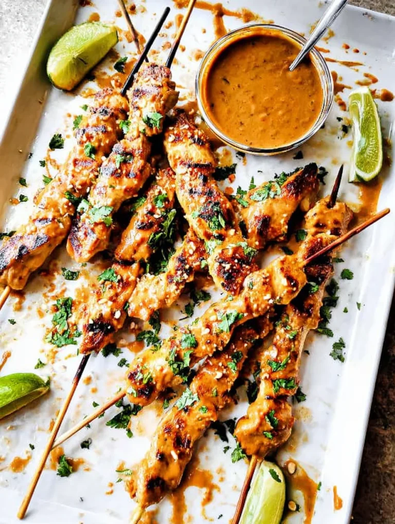 Thai Satay Chicken with Peanut Sauce