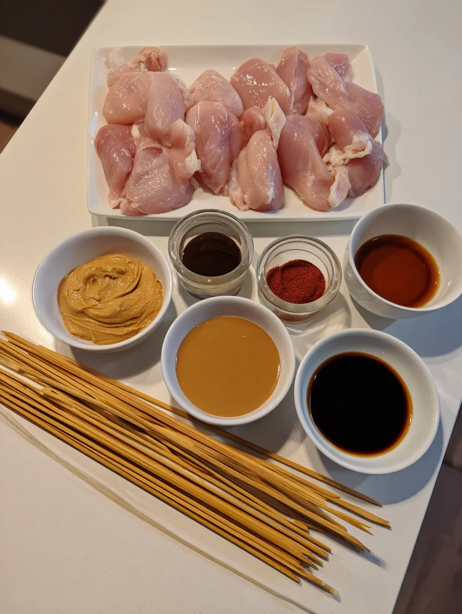 Thai Satay Chicken with Peanut Sauce