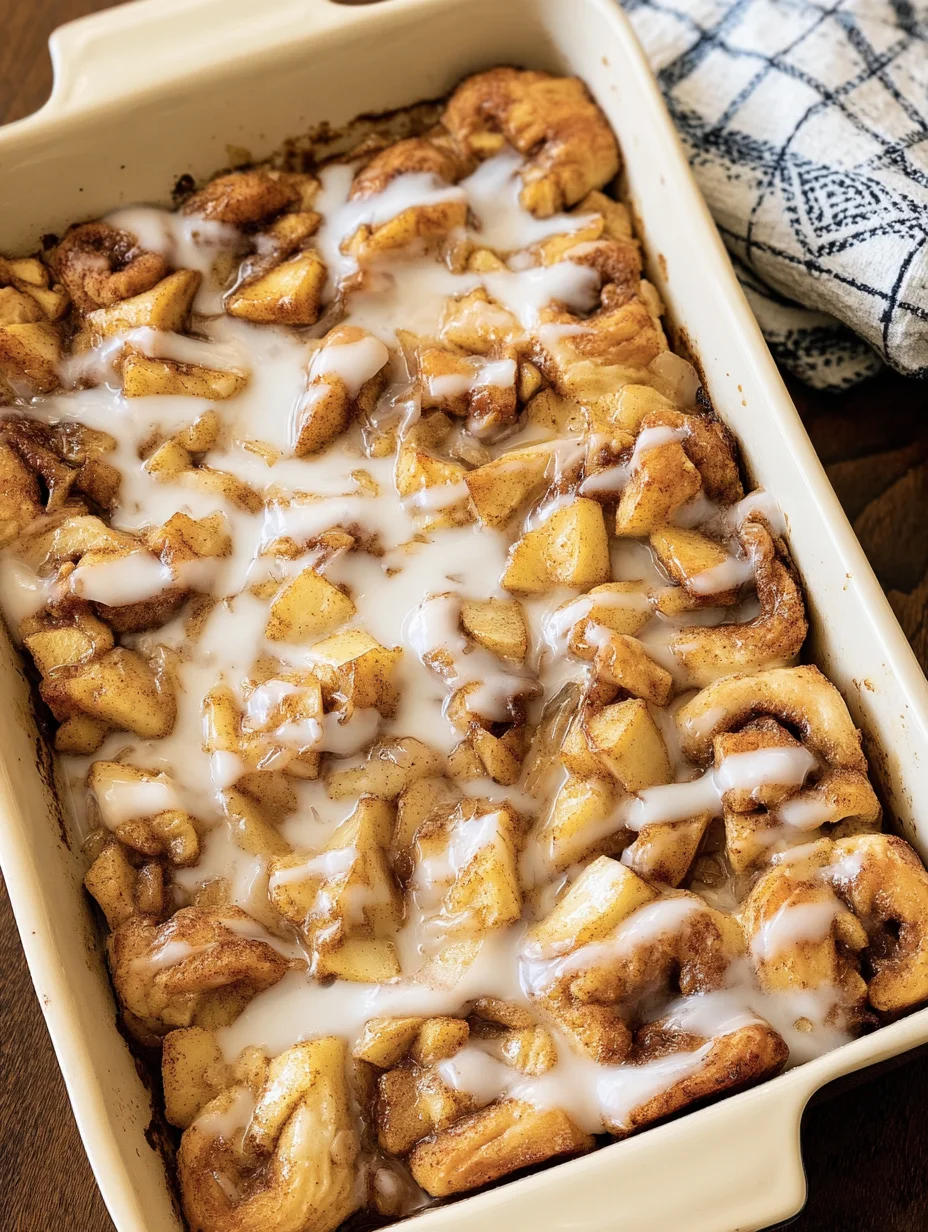 2 Ingredient Apple Cinnamon Roll Bake