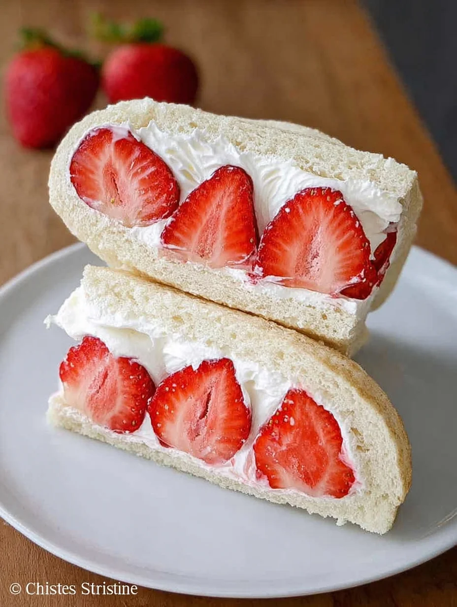 4-ingredient Strawberry Sando