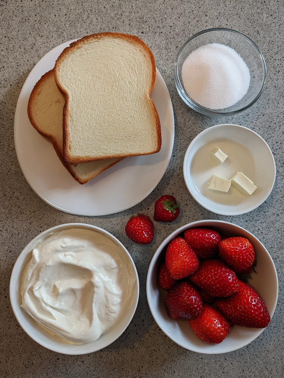 4-ingredient Strawberry Sando