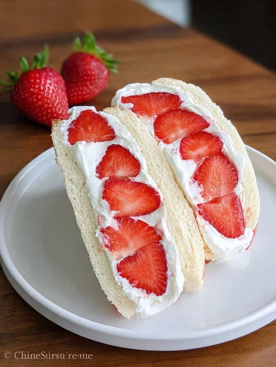 4-ingredient Strawberry Sando