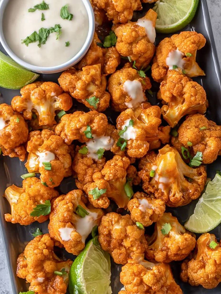 Air Fryer Buffalo Cauliflower