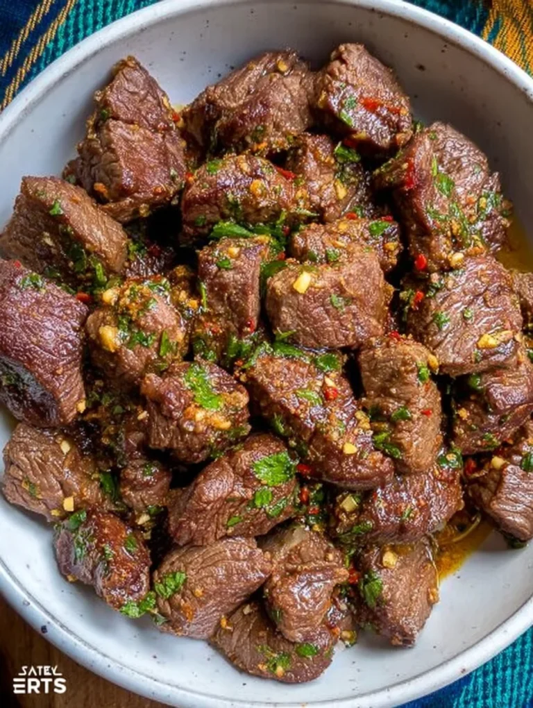 Air Fryer Garlic Butter Steak Bites