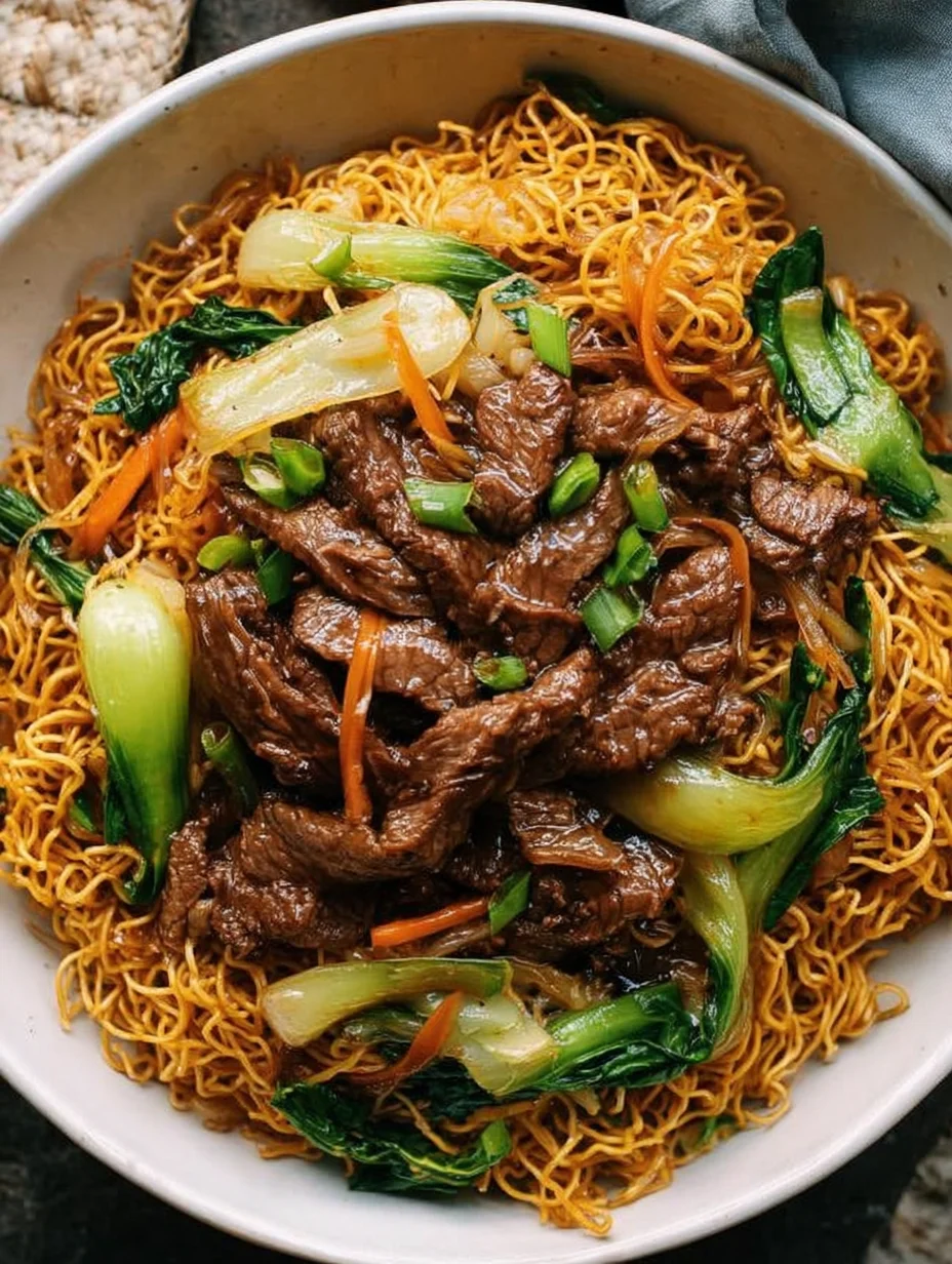 Beef Pan-Fried Noodles