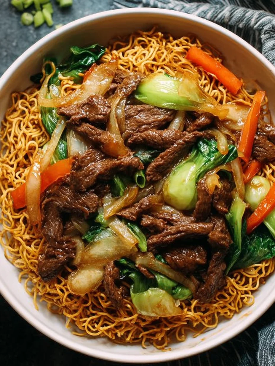 Beef Pan-Fried Noodles
