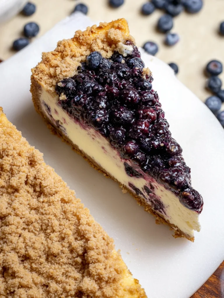 Blueberry Crumble Cheesecake