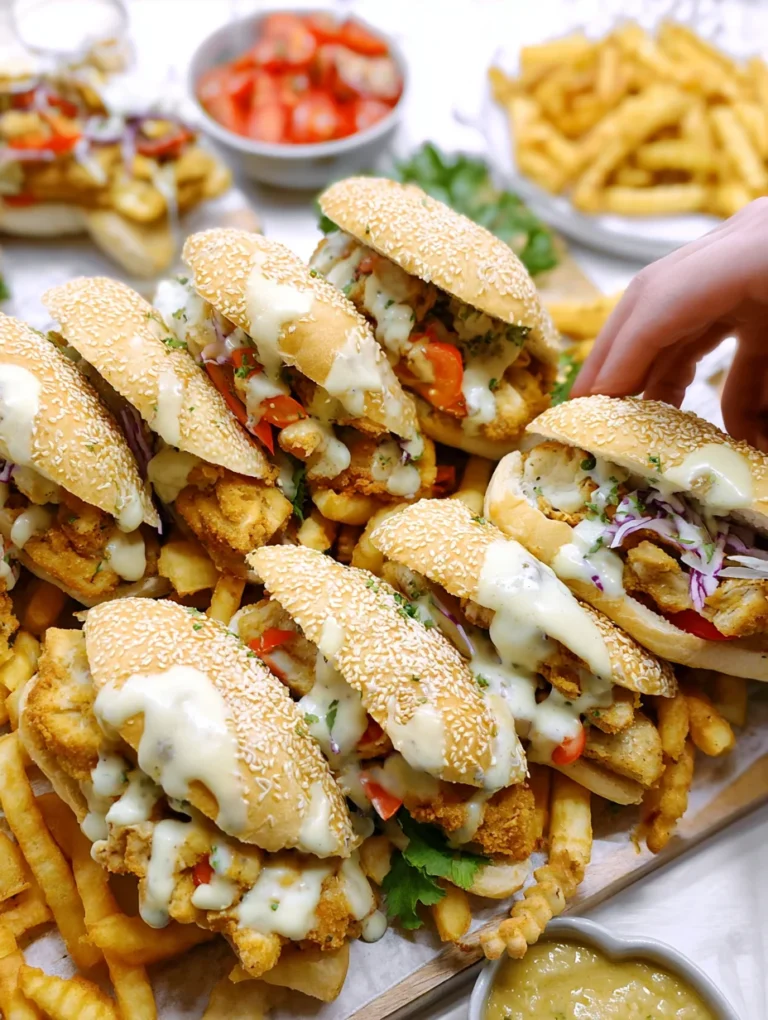 Broodjes met Kip en Friet