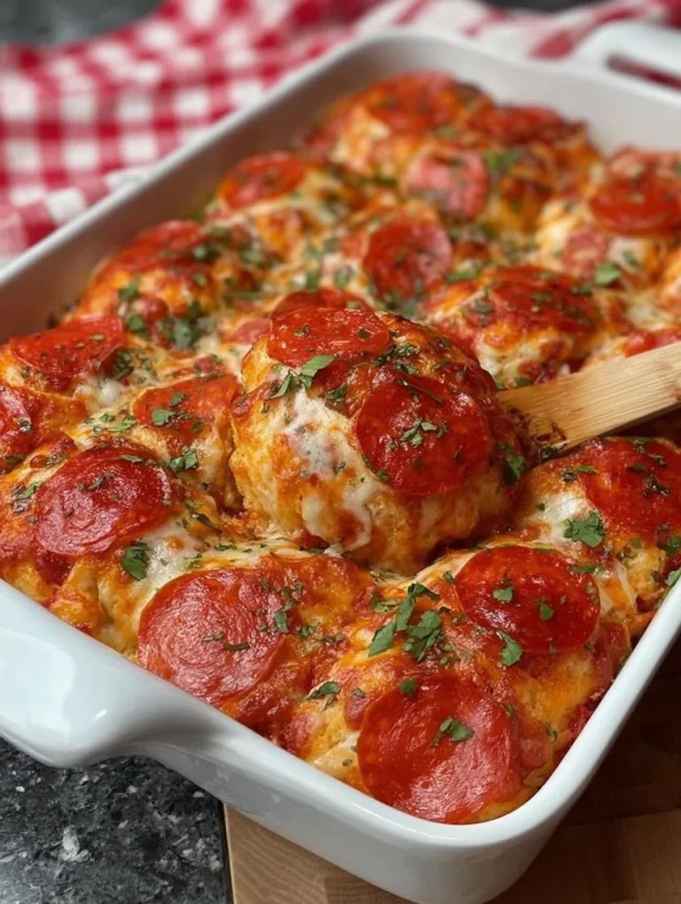 Bubble Up Biscuit Pizza Casserole