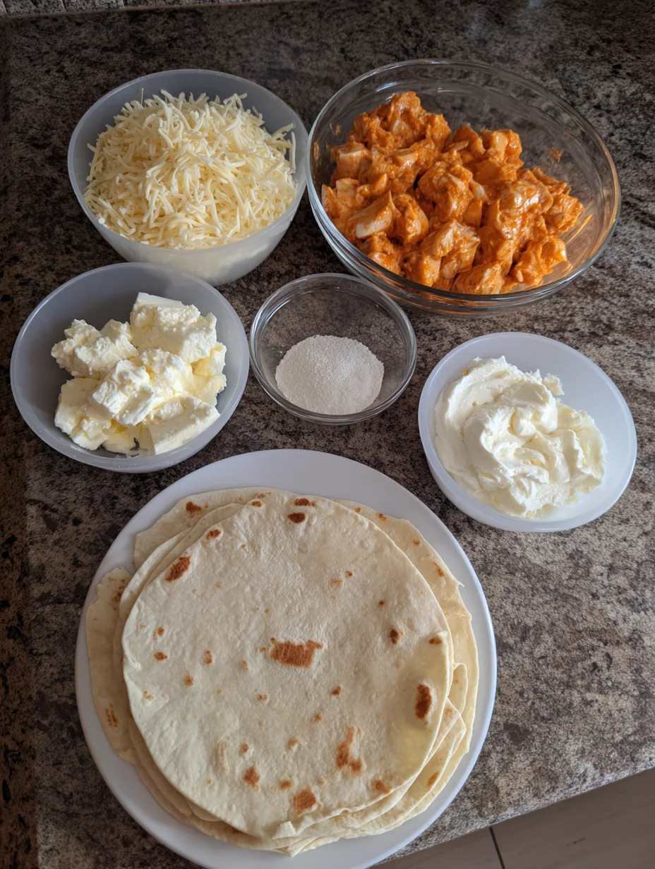 Cheesy Garlic Chicken Wraps