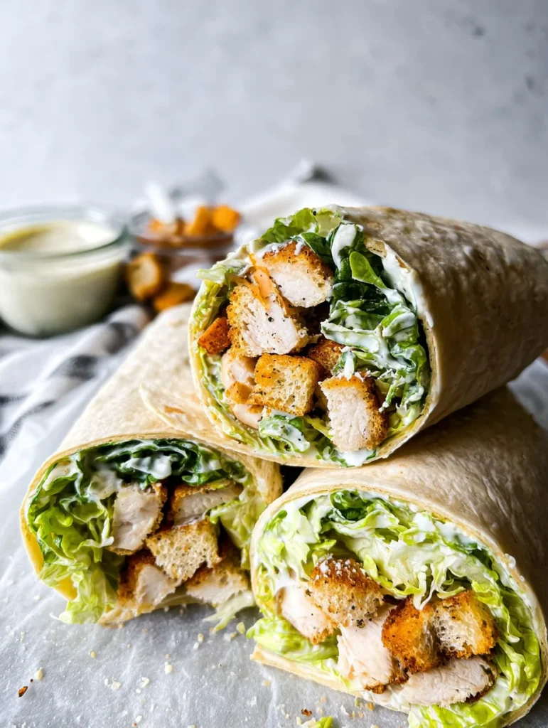 Chicken Caesar Wraps