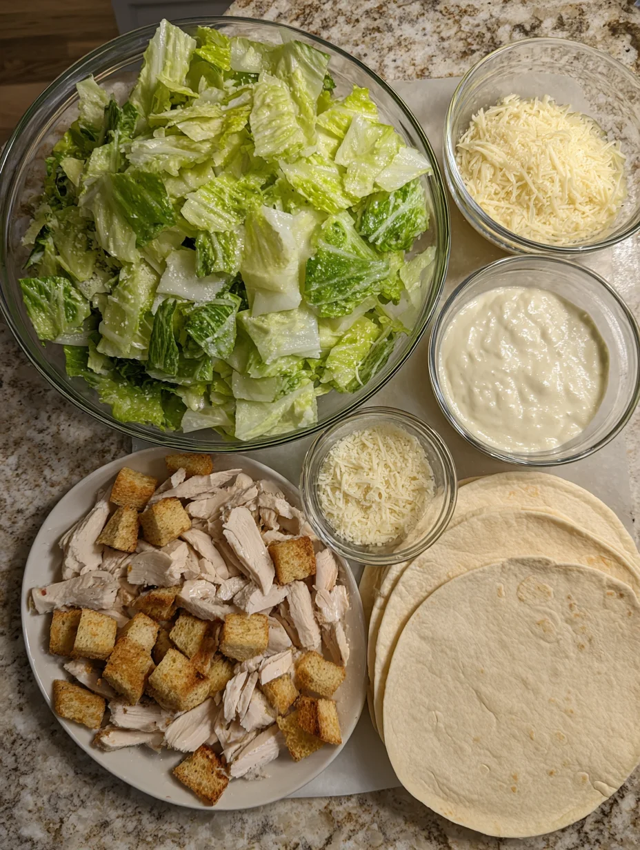 Chicken Caesar Wraps