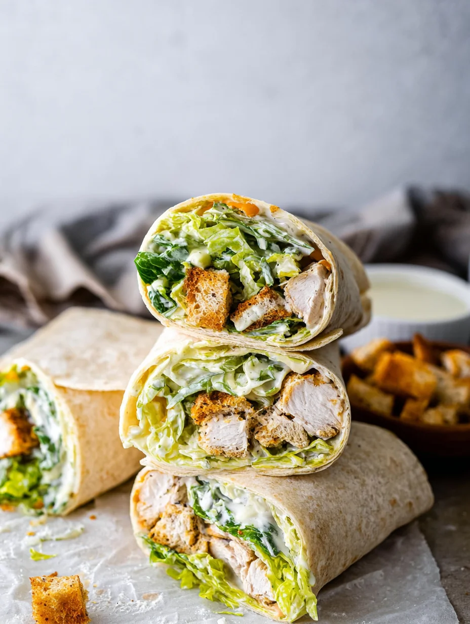 Chicken Caesar Wraps