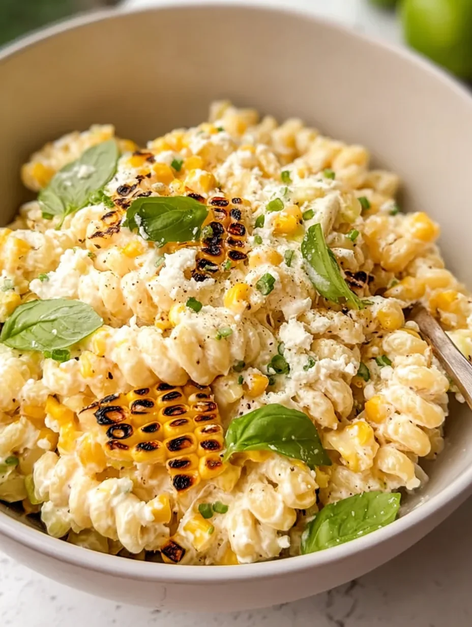 Creamy Street Corn Pasta Salad