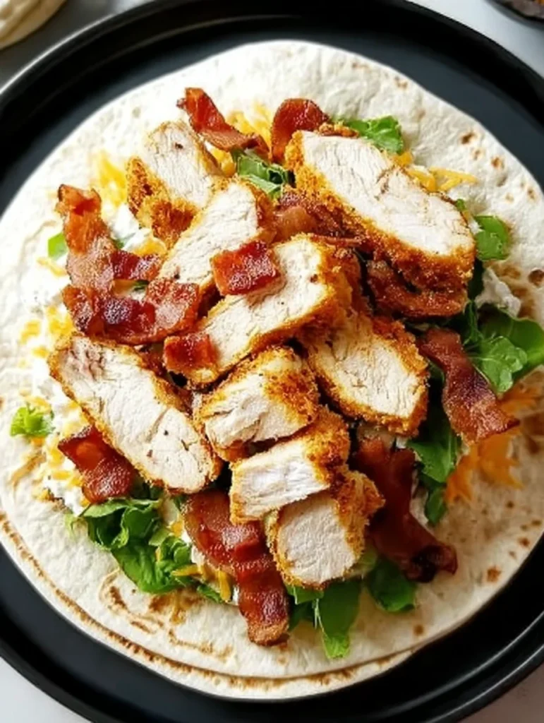 Crispy Chicken Bacon Ranch Wrap
